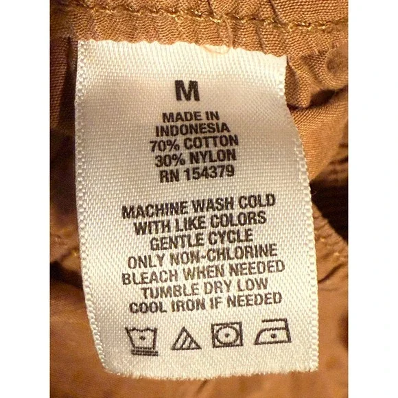 Aéropostale Active Utility Cargo Pants SZ Medium Nylon Cotton Drawstring Zipper - Picture 4 of 10